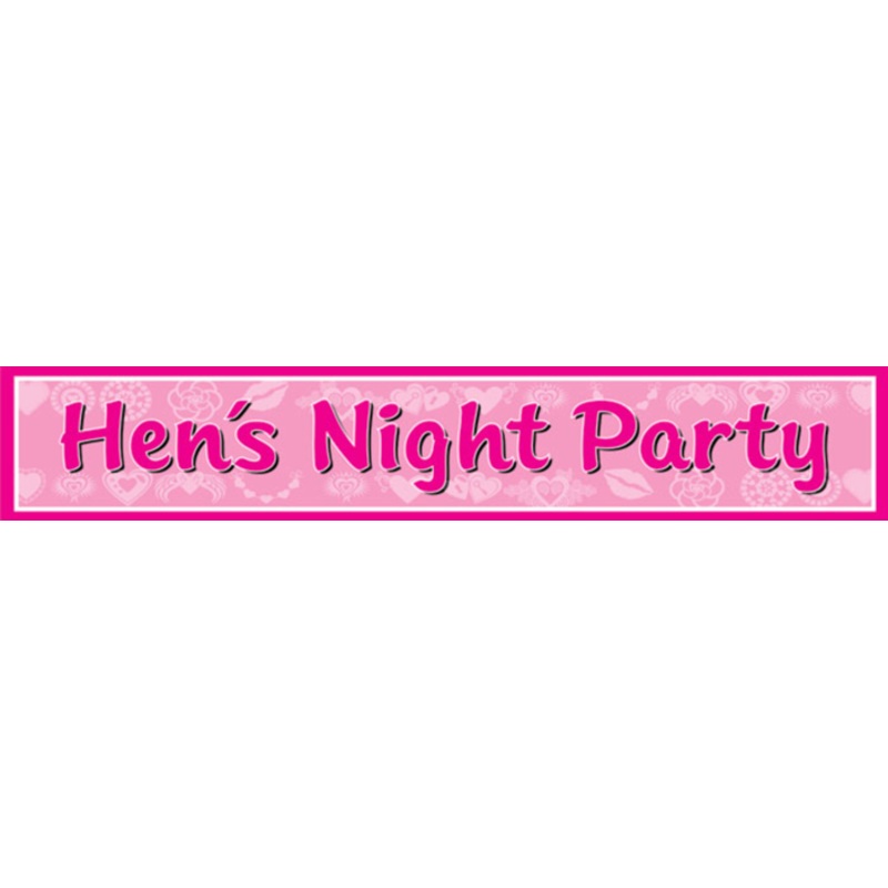 Hen's Night Party Banner
