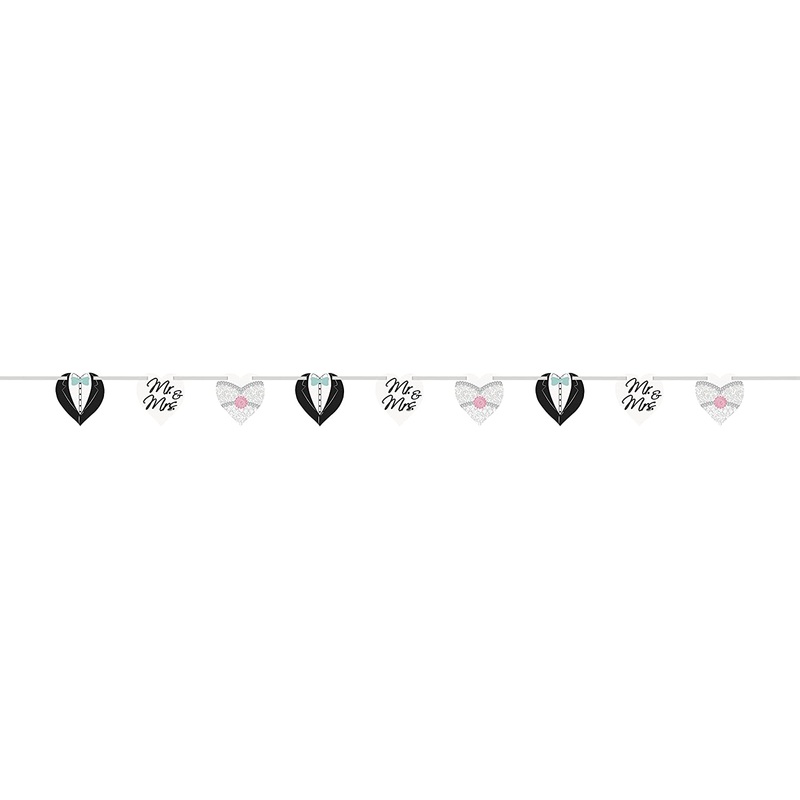 Mr & Mrs Cut Out Banner 1.96M
