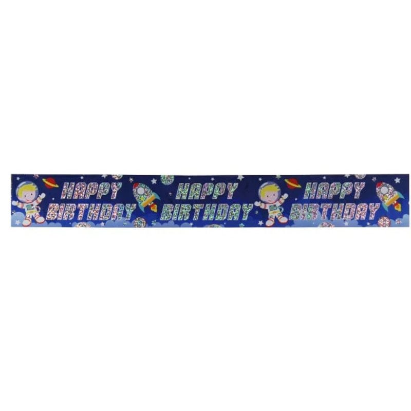Space Boy - 9ft Birthday Banner