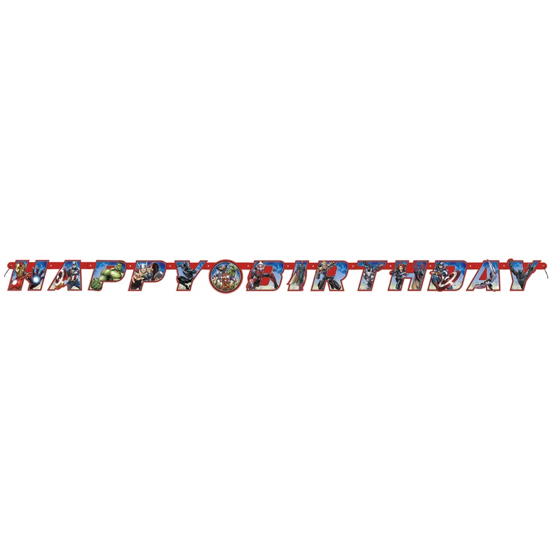 Avengers Happy Birthday Banner