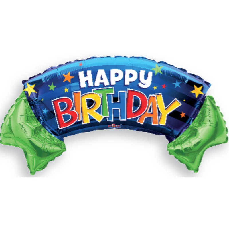 Birthday Banner Shape 36 Balloon