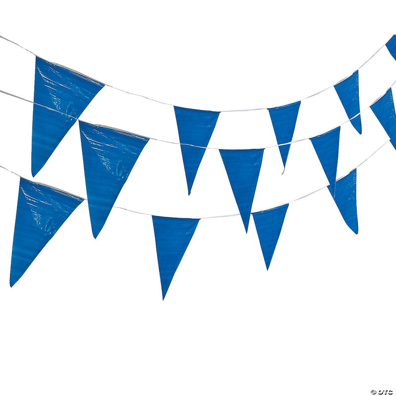 Blue Pennant Banner 100