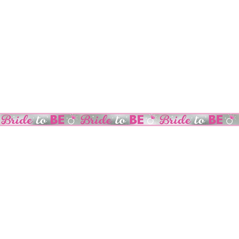 BRIDE TO BE MYLAR BANNER