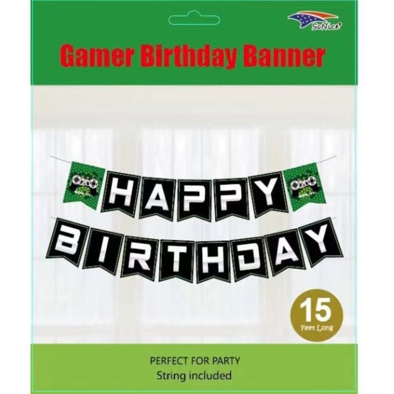 Gamer Happy Birthday Day Banner