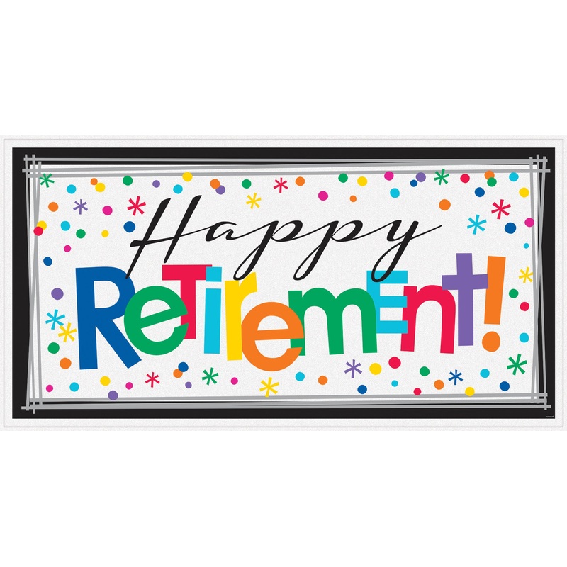 GIANT RETIREMENT BANNER