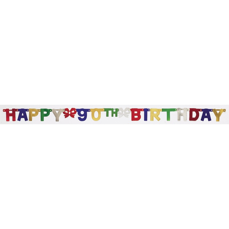 HAPPY 90TH BIRTHDAY BANNER