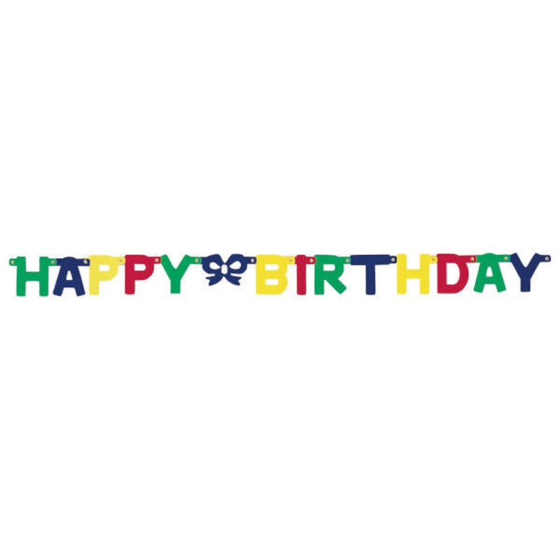 Happy Birthday Banner - Primary