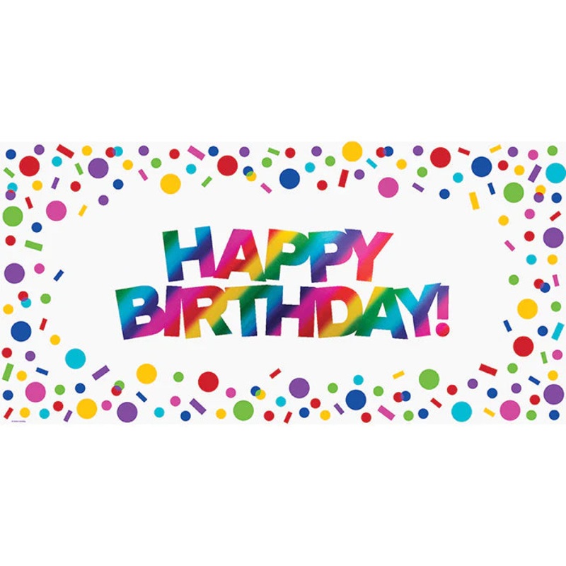 HAPPY BIRTHDAY FOIL GIANT BANNER