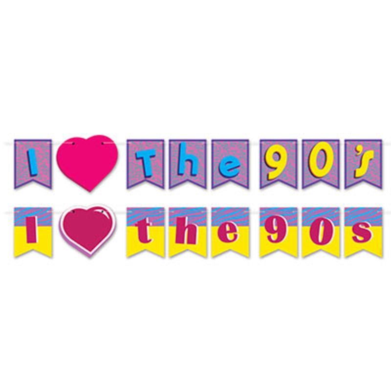 I LOVE THE 90'S BANNER