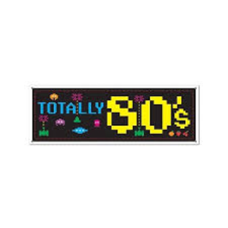 Large Totally 80"s Banner