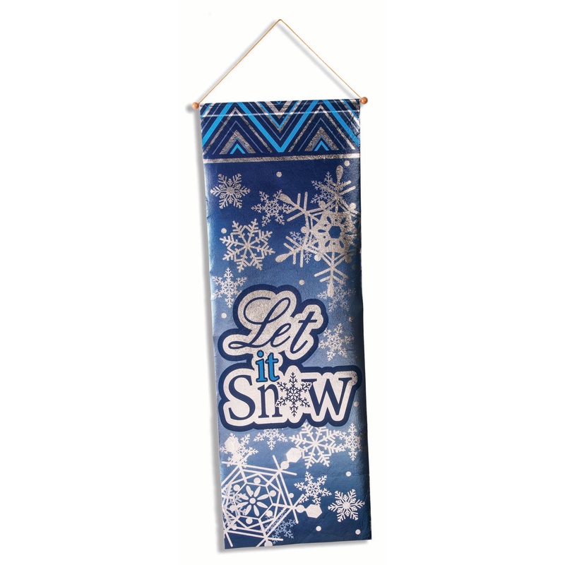 LET IT SNOW FOIL BANNER