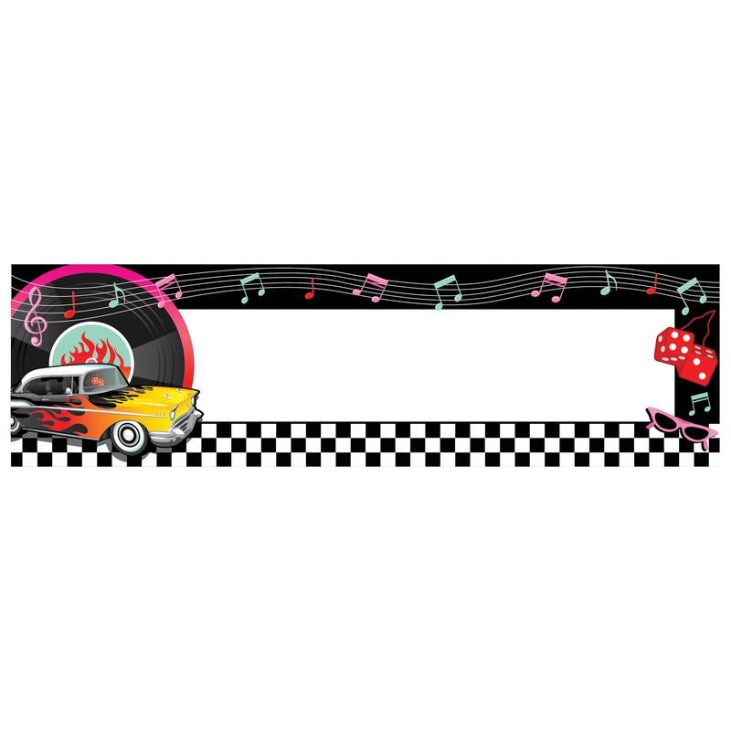 PERSONALIZED 50'S BANNER