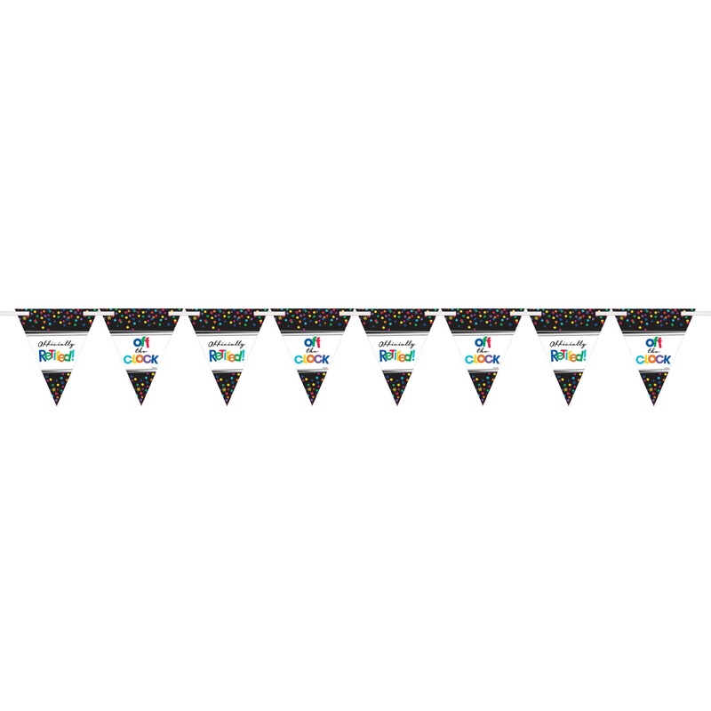 RETIREMENT PENNANT BANNER