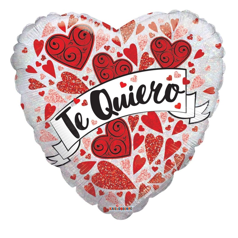 Te Quiero Banner 18 Balloon