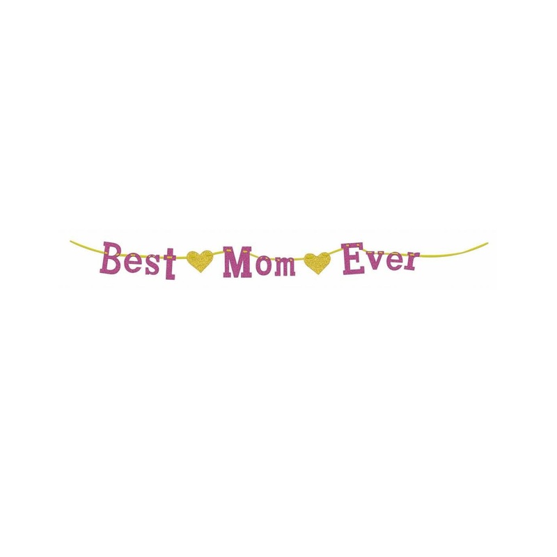 Best Mom Ever Sparkle Banner