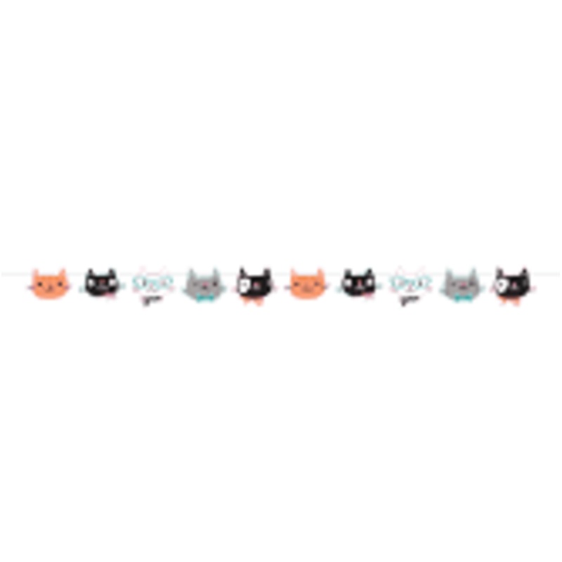 CAT PARTY - RIBBON BANNER