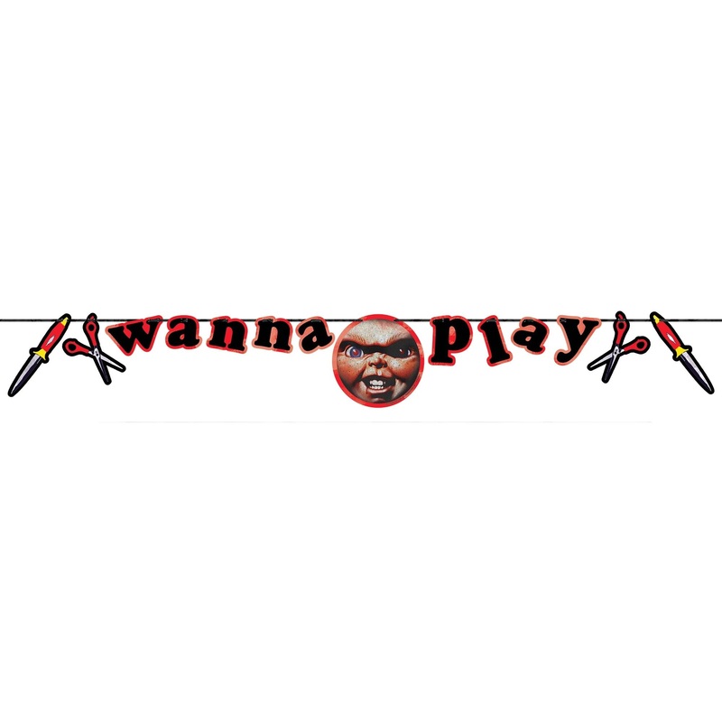 CHUCKY WANNA PLAY BANNER