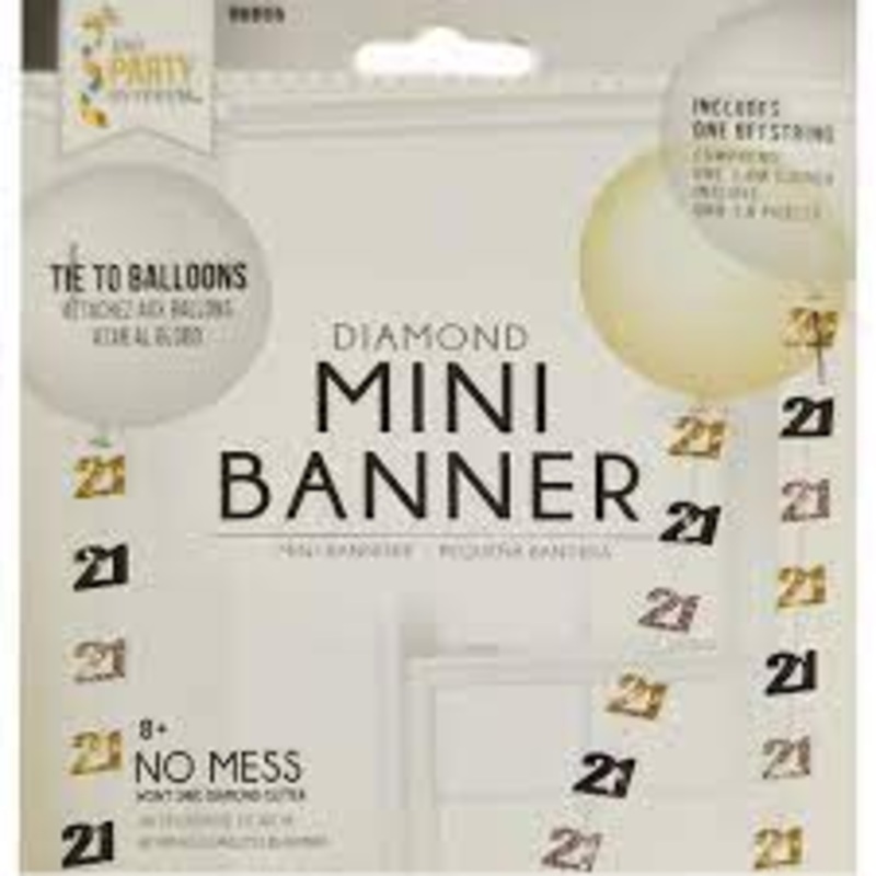 DIAMOND MINI BANNER FOR BALLOON