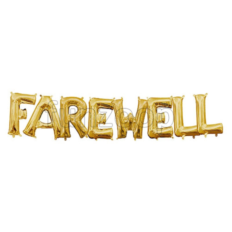 FAREWELL Foil Balloons Banner