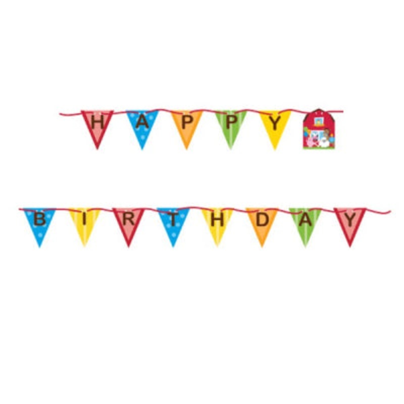FARMHOUSE BIRTHDAY BANNER