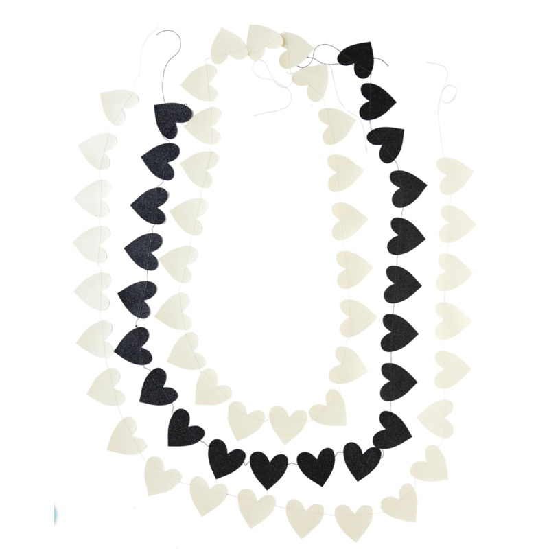 Glitter Heart Banner