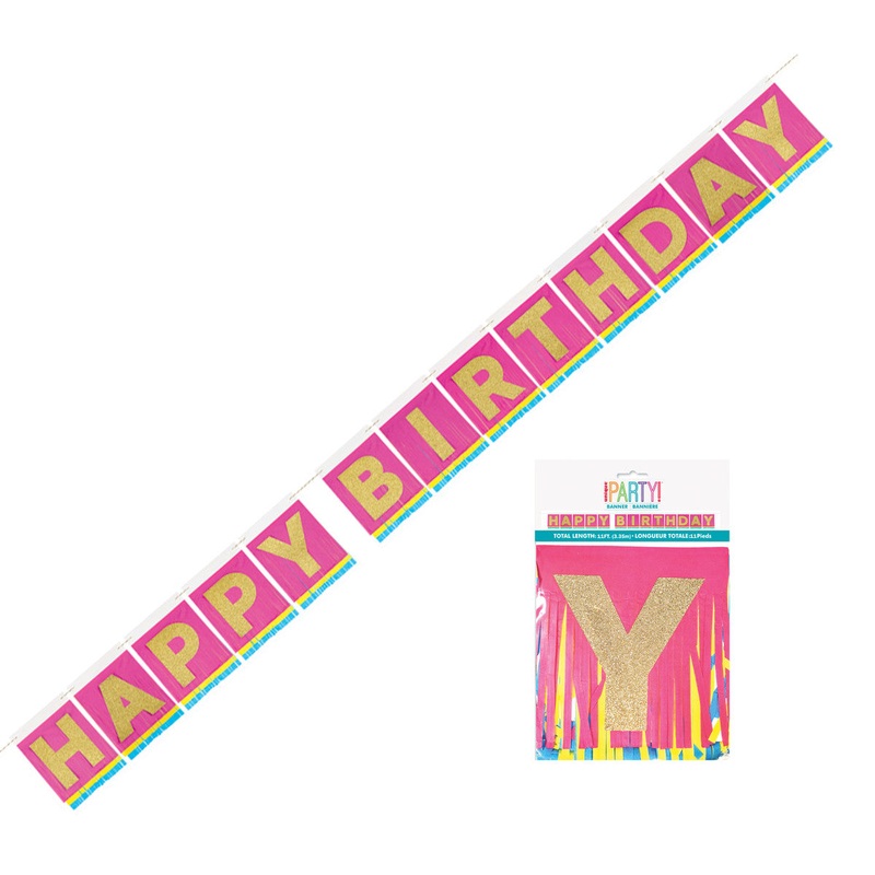 Happy Birthday Fringe Banner 11'