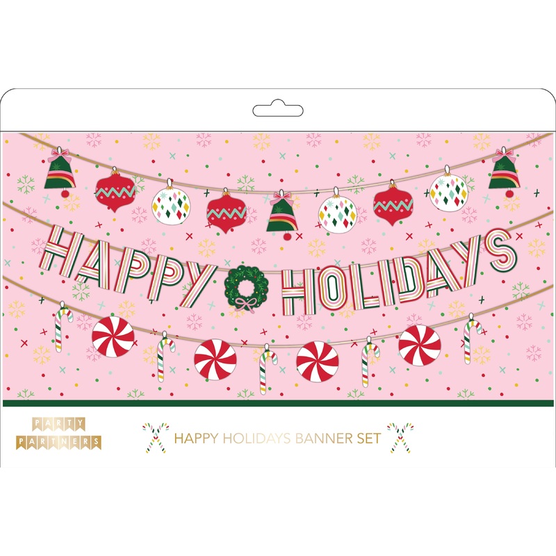 Happy Holidays Banner Set