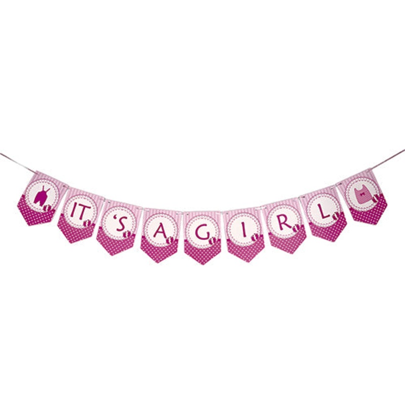 It's a GIRL Paper Wall Banner