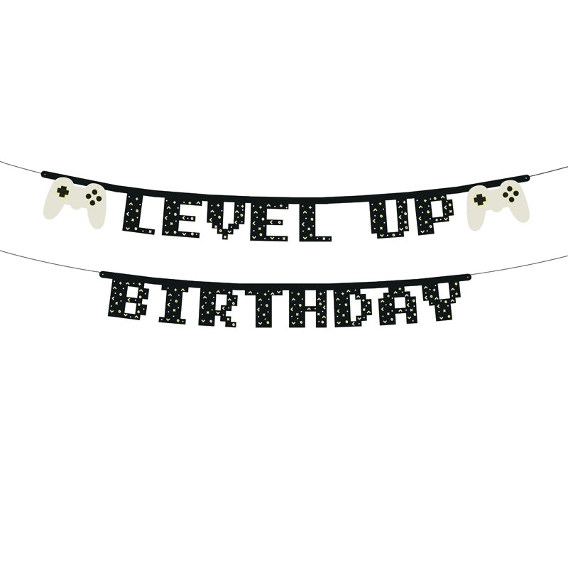 Level up! Birthday Banner