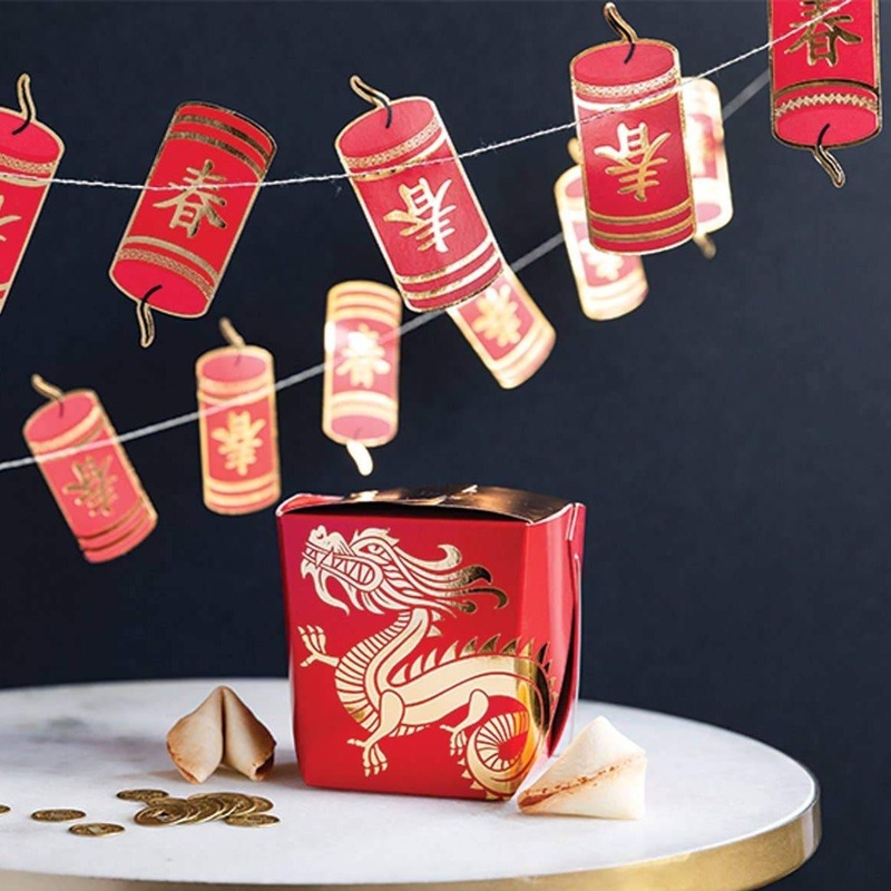 Red & Gold Firecracker Banner