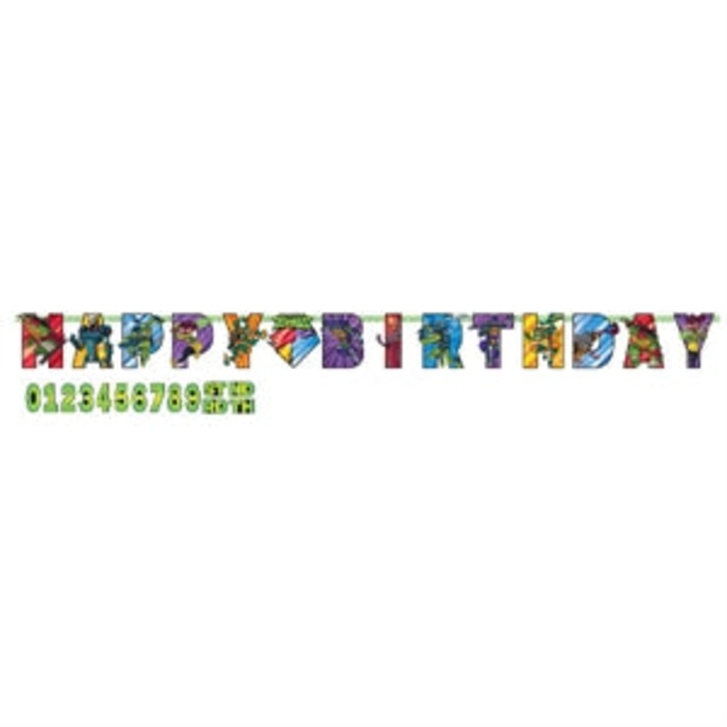 Rise of TNMT Birthday Banner