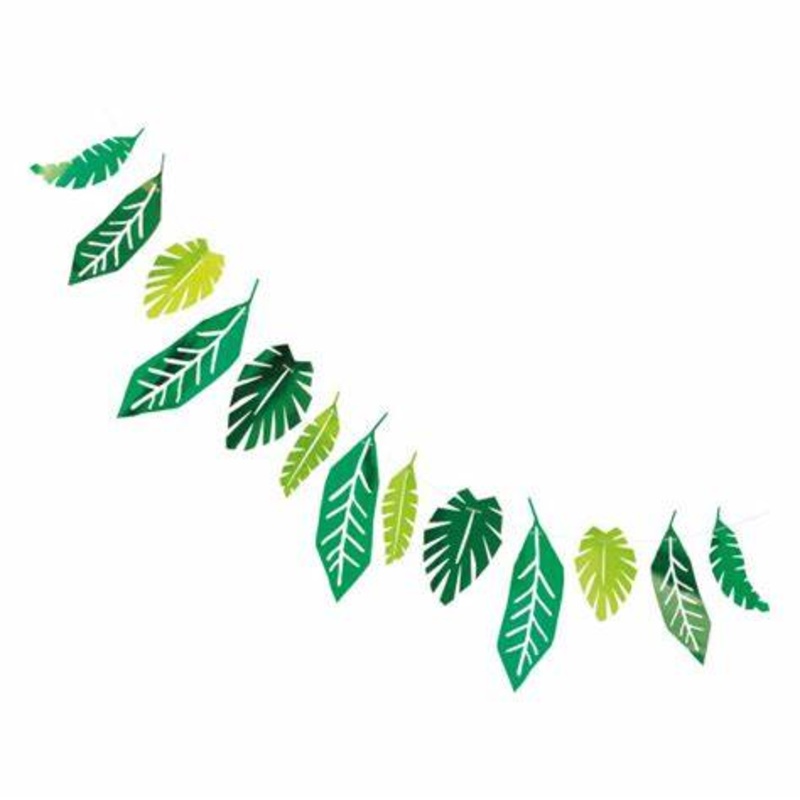 Safari Leaf Foil Garland