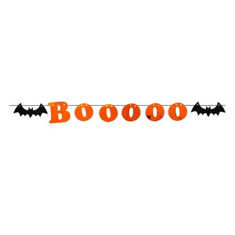 2m Halloween Paper Banner - Boo