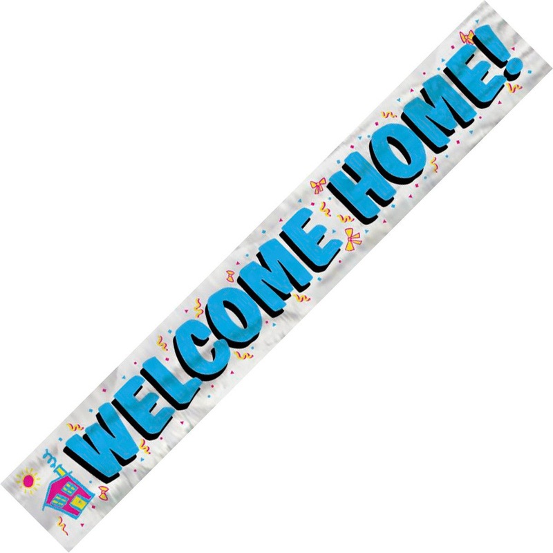 3.65m Welcome Home Foil Banner