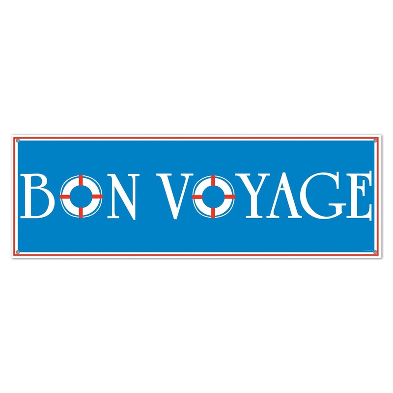 Bon Voyage Party Sign Banner