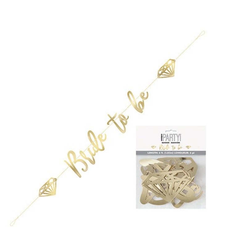 Bride to Be Gold Foil Banner
