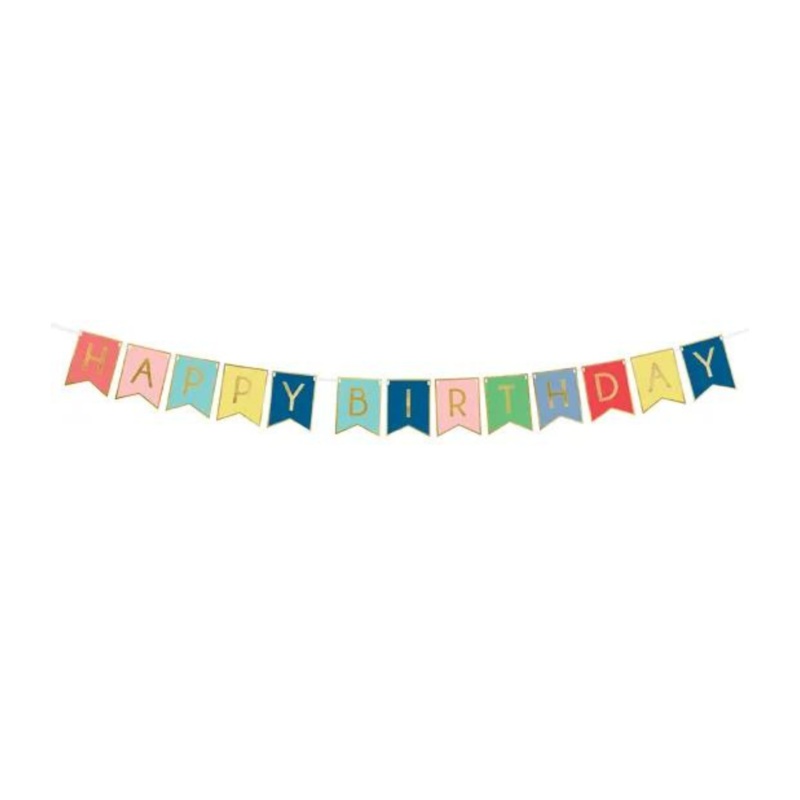 COLOURFUL HAPPY BIRTHDAY BANNER