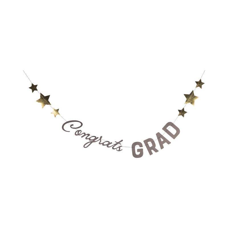 CONGRATS GRAD BANNER CAP SET