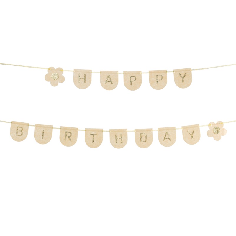 DAISY HAPPY BIRTHDAY FELT BANNER
