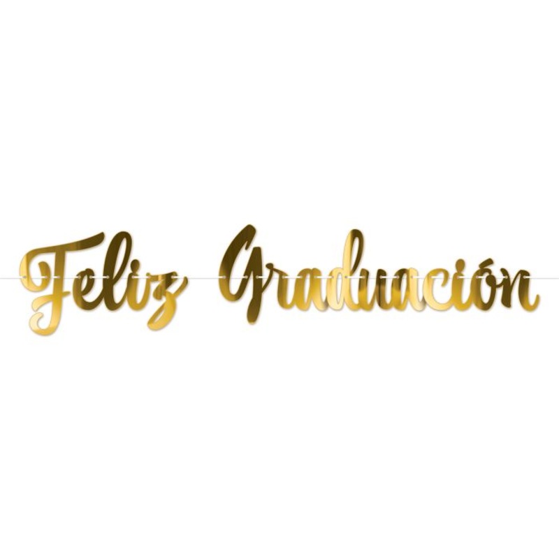 Foil Feliz Graduacin Banner
