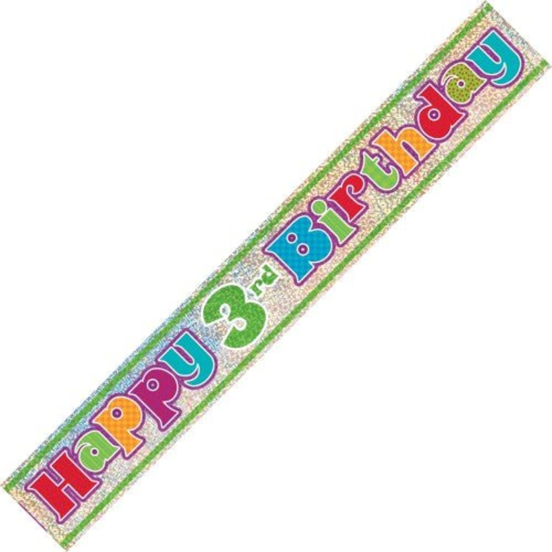 Happy 3rd Birthday Banner