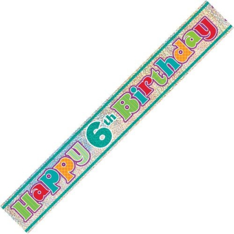 Happy 6th Birthday Banner