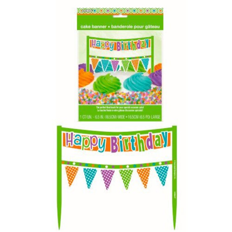 Happy Birthday Cake Banner