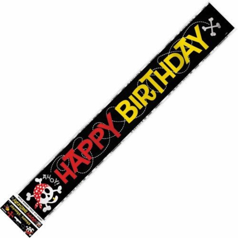 Happy Birthday Pirate Banner