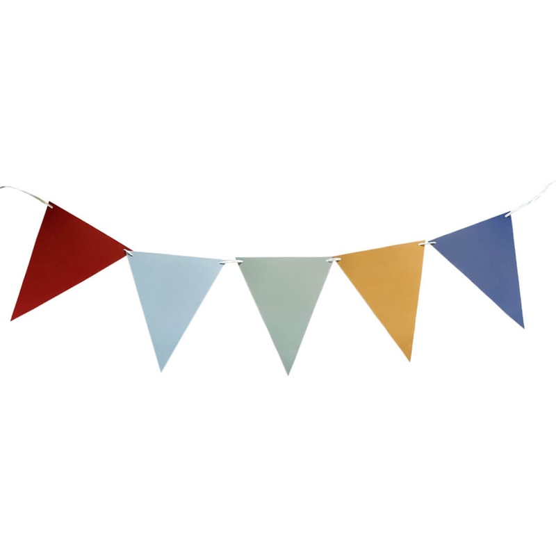 Multi-color Paper Pennant Banner