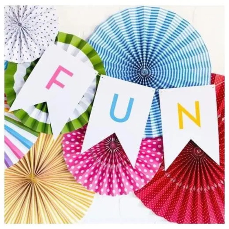 Paper Love Bright Letter Banner