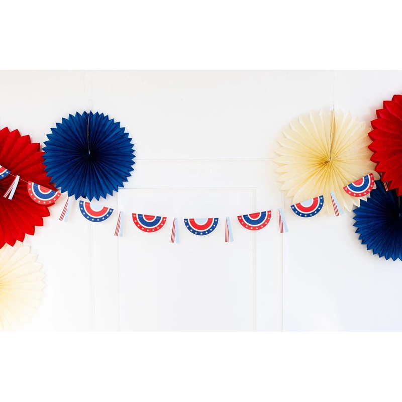 Patriotic Bunting Paper Banner