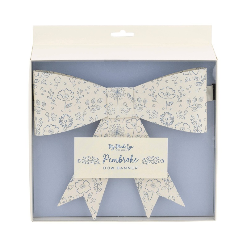 PEMBROKE FLORAL BOW BANNER