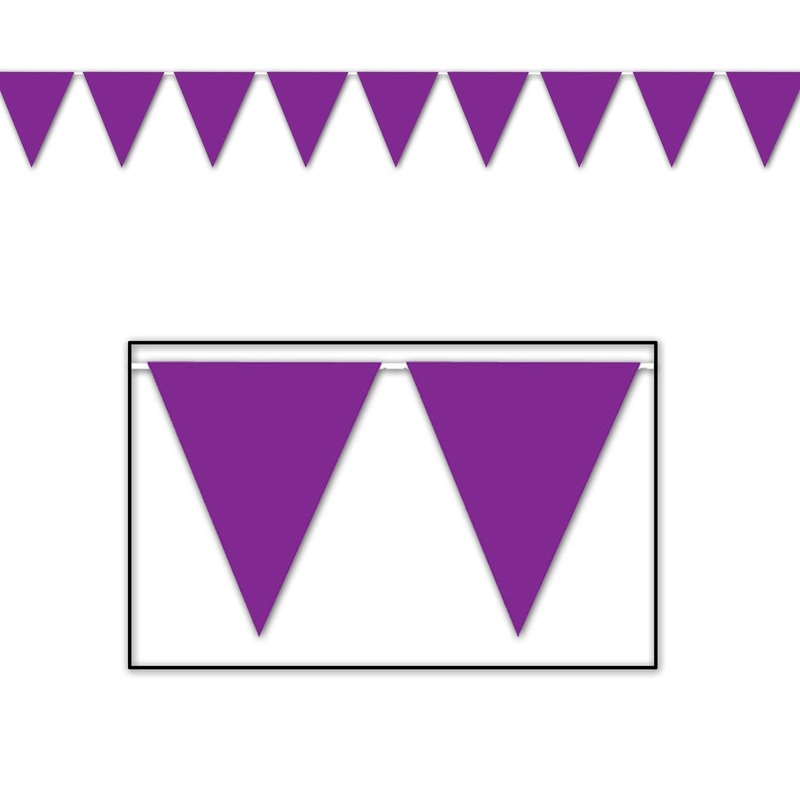 Purple Party Pennant Banner