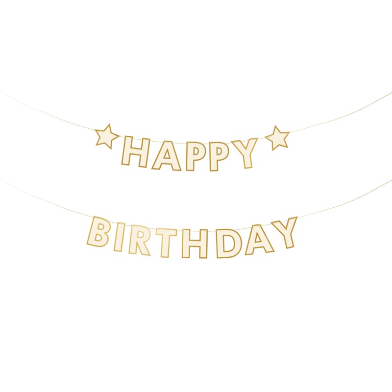 STARS HAPPY BIRTHDAY BANNER